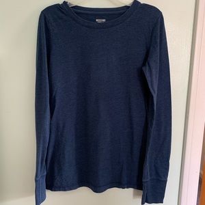 Navy Blue Long Sleeve Tee